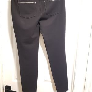 WHBM leather and cloth leggings